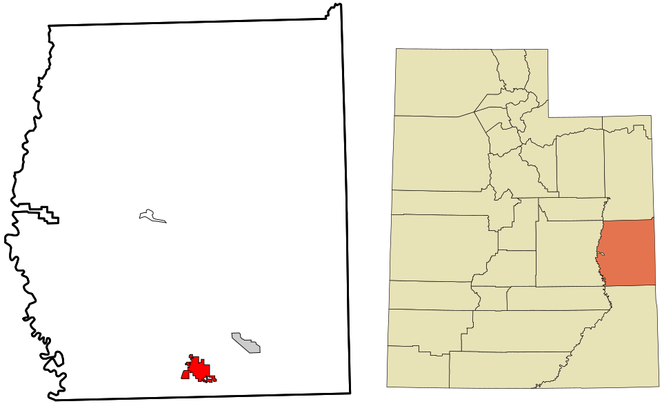 Locator map of Moab