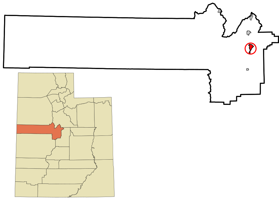 Locator map of Nephi
