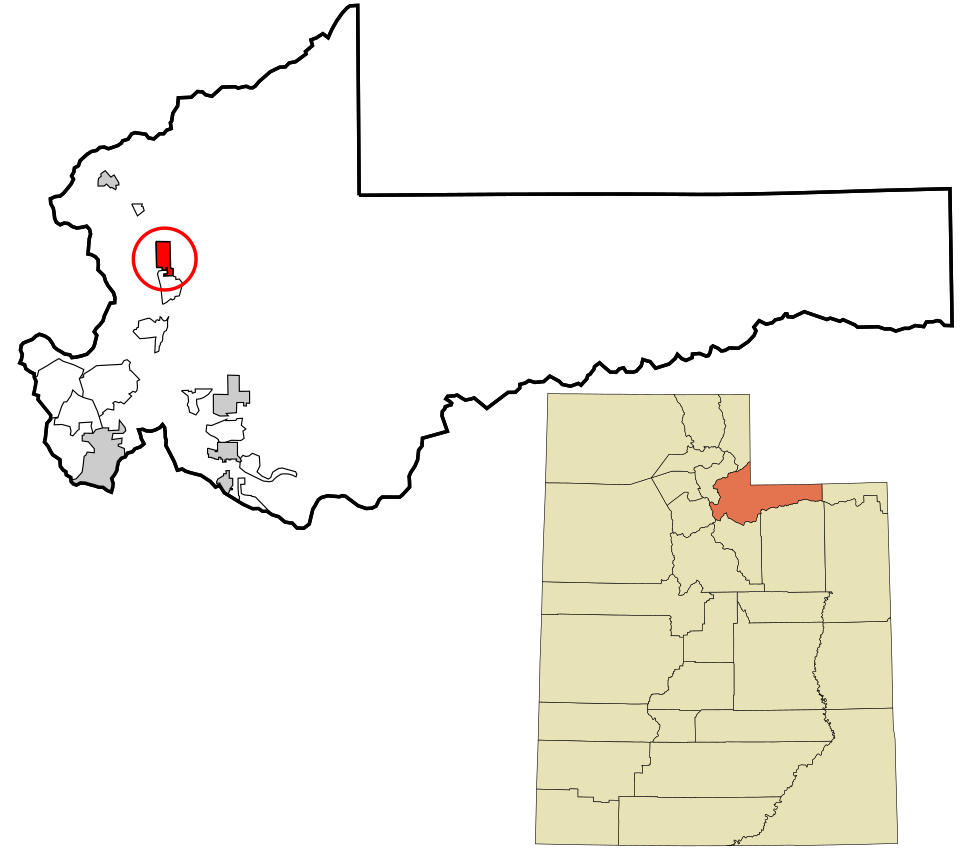 Locator map of Coalville