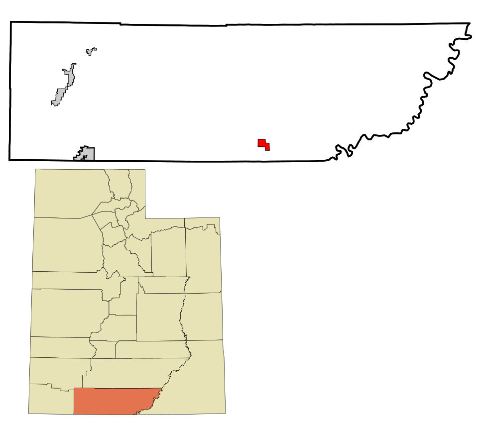 Locator map of Big Water