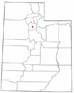 Locator map of Midvale