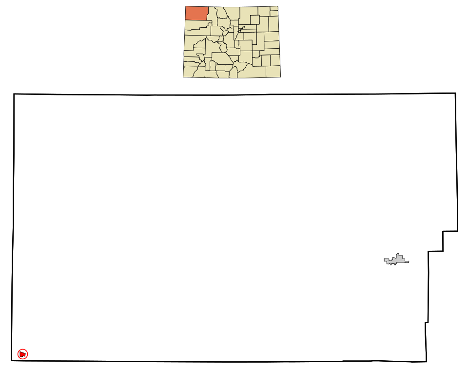 Locator map of Dinosaur