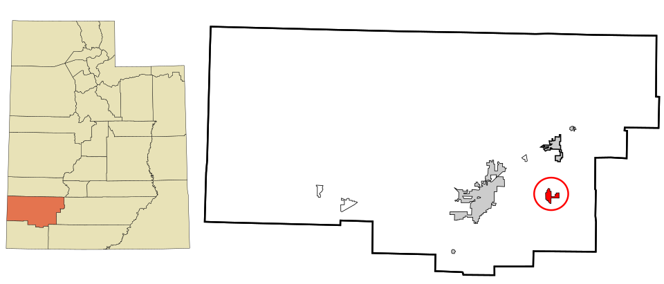 Locator map of Brian Head