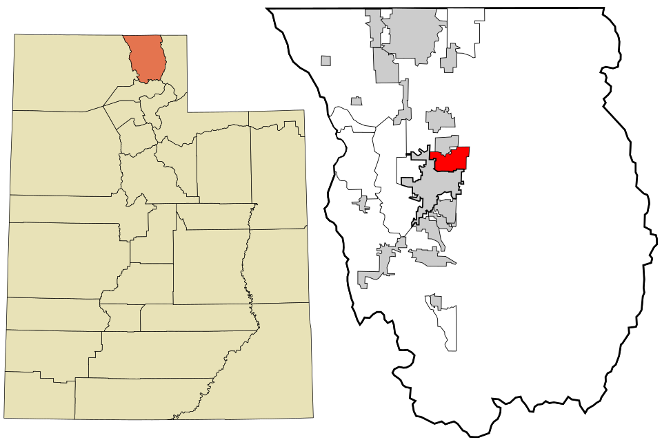 Locator map of North Logan