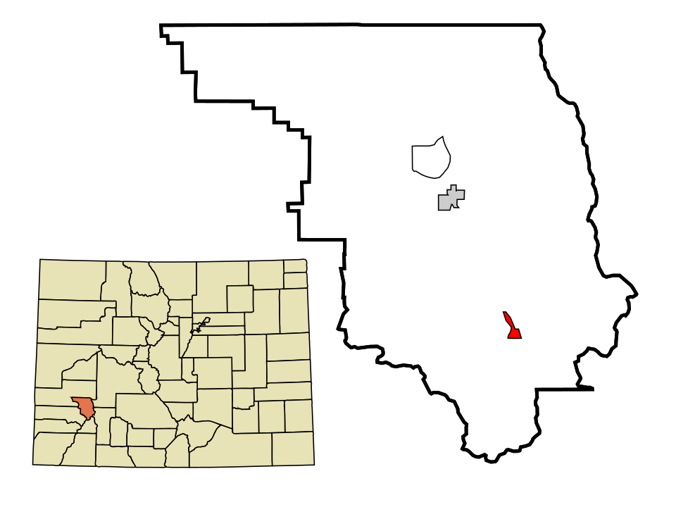 Locator map of Ouray