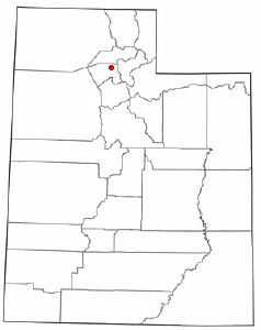 Locator map of Clearfield