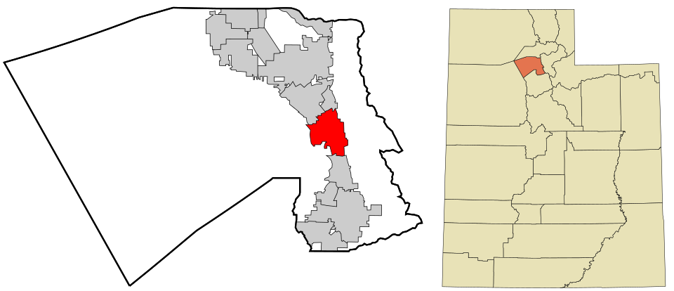 Locator map of Farmington