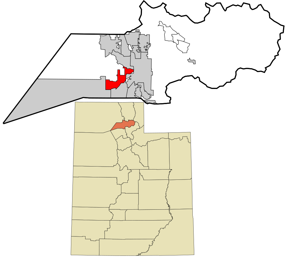 Locator map of West Haven