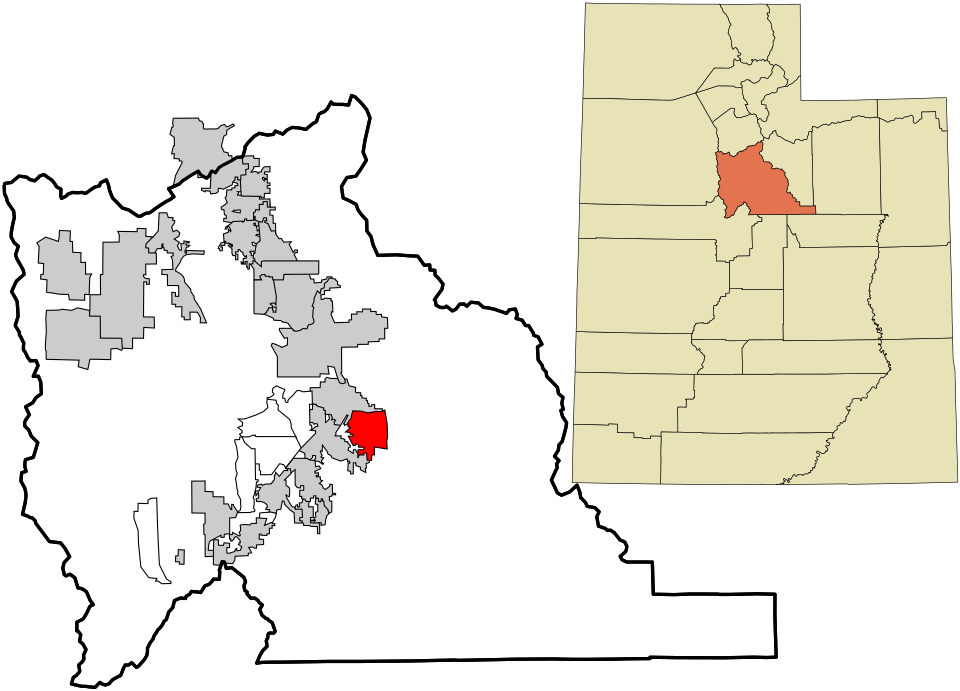 Locator map of Mapleton