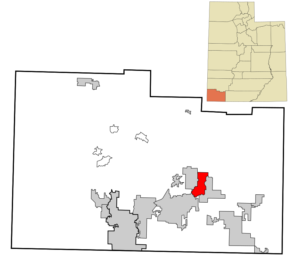 Locator map of La Verkin