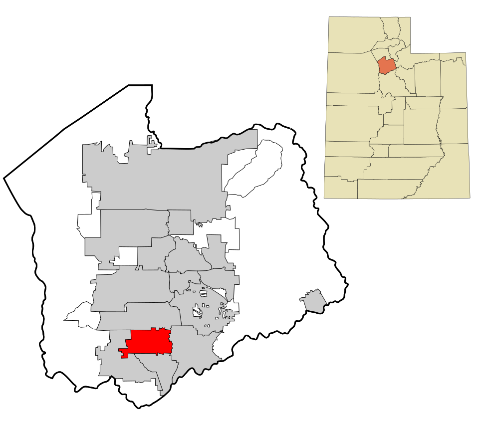 Locator map of Riverton