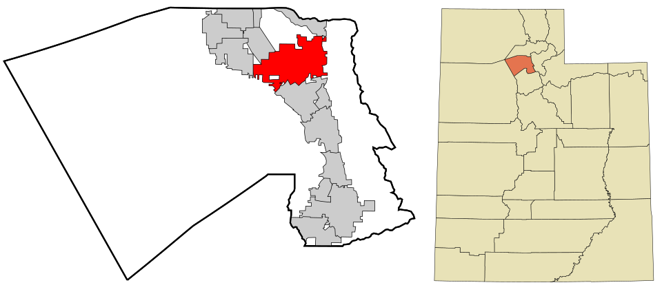 Locator map of Layton