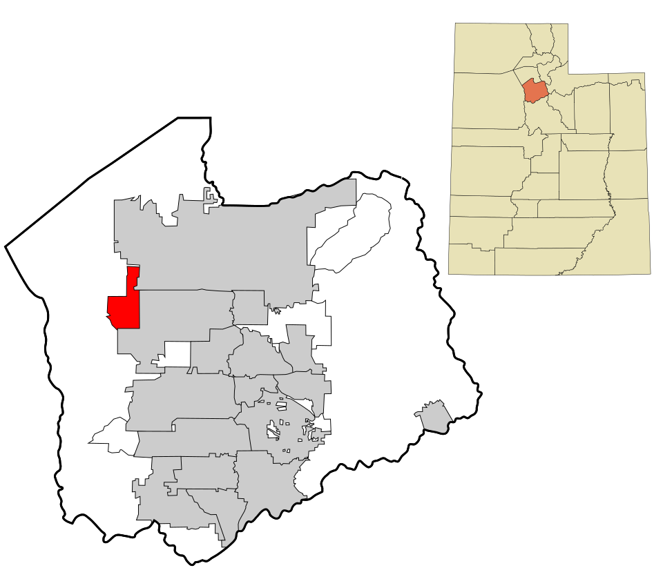 Locator map of Magna