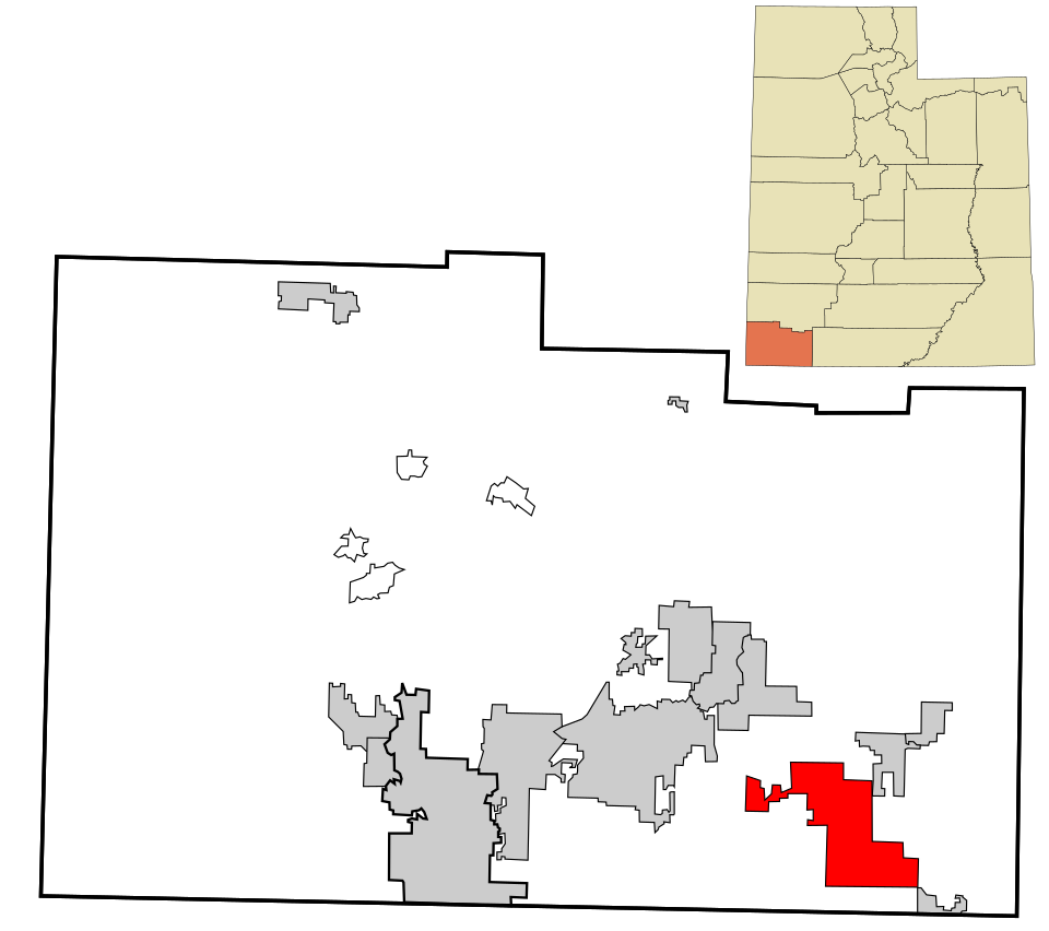 Locator map of Apple Valley