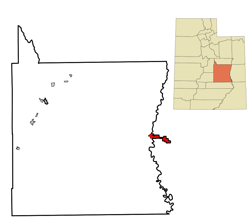 Locator map of Green River