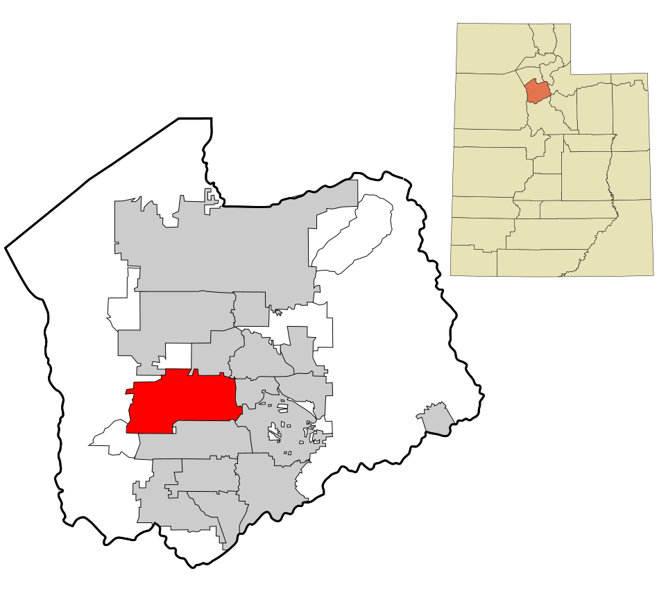 Locator map of West Jordan