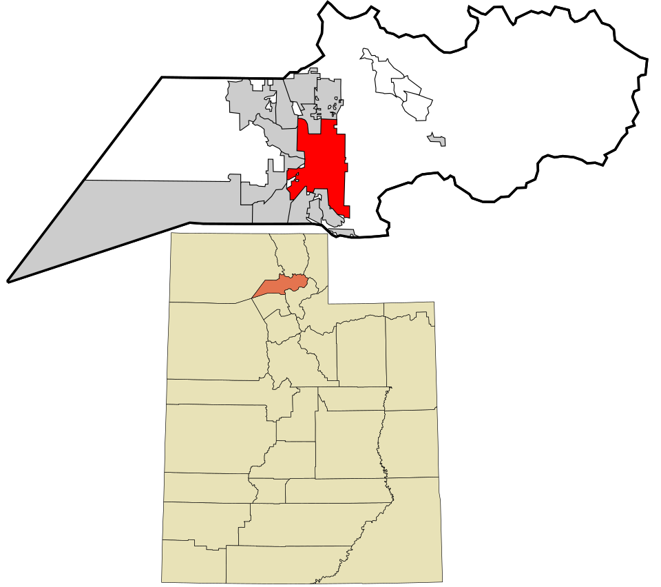 Locator map of Ogden