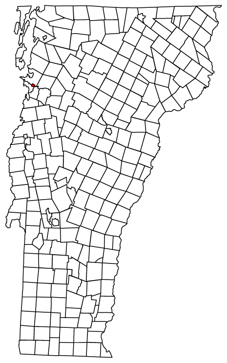 Locator map of Winooski