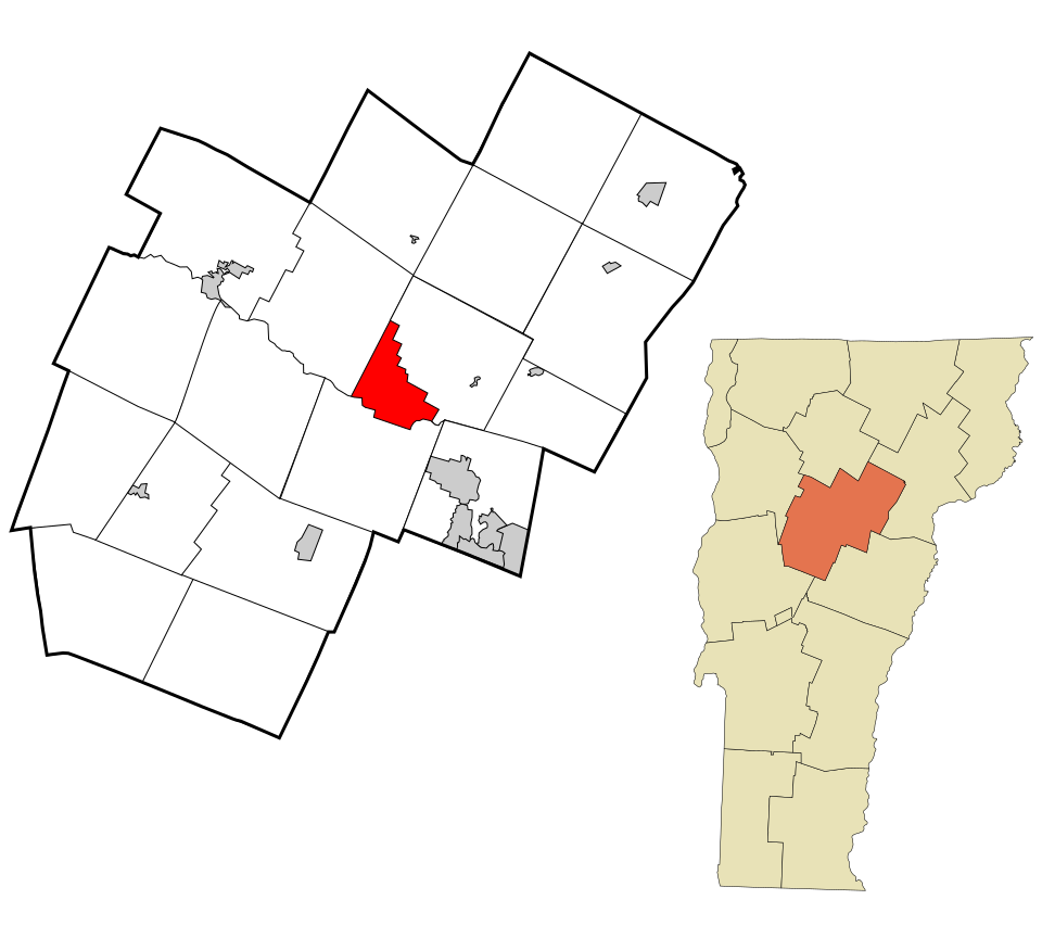 Locator map of Montpelier