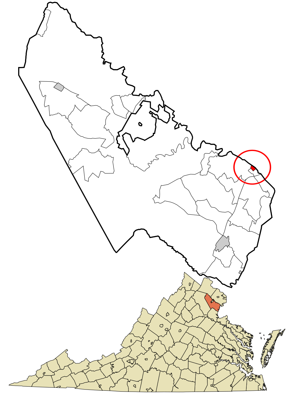 Locator map of Occoquan