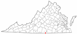 Locator map of Virgilina