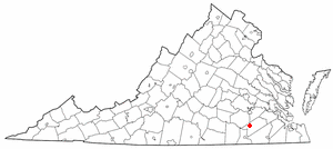 Locator map of Stony Creek