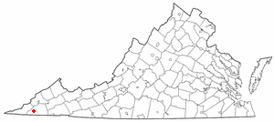 Locator map of Clinchport
