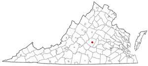 Locator map of Dillwyn