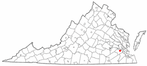 Locator map of Surry