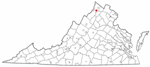 Locator map of Middletown
