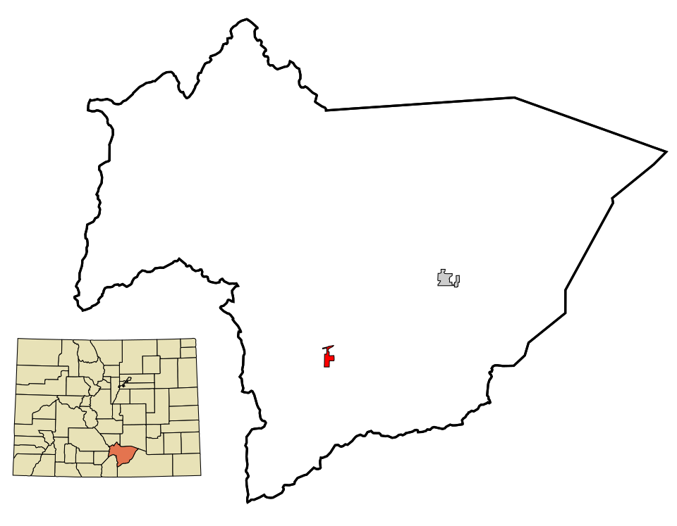 Locator map of La Veta