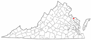 Locator map of Montross