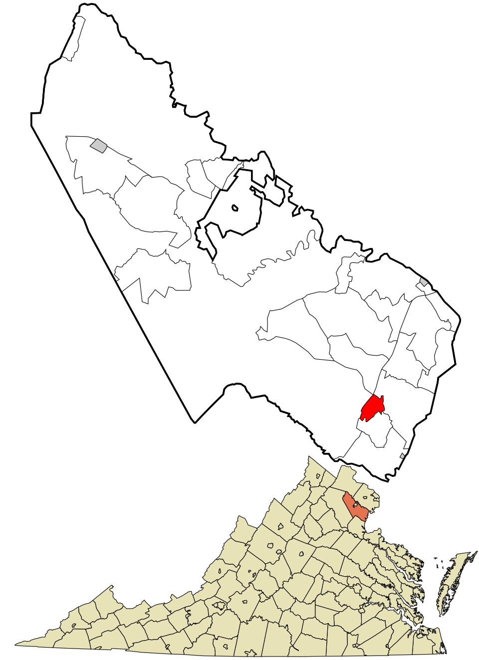 Locator map of Dumfries