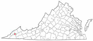 Locator map of Coeburn