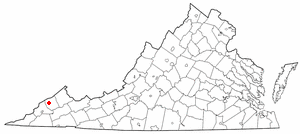 Locator map of Clintwood