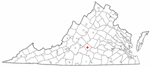 Locator map of Appomattox