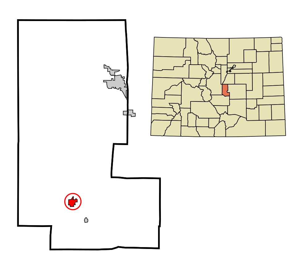 Locator map of Cripple Creek