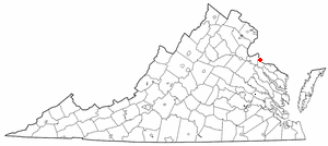 Map of Colonial Beach