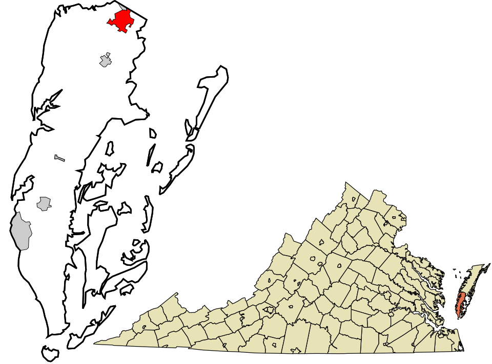 Locator map of Exmore