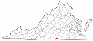 Locator map of Clarksville