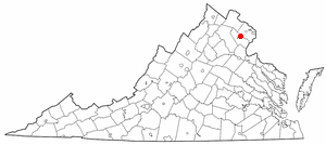 Locator map of Manassas Park
