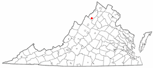 Locator map of Mount Jackson