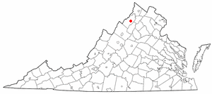 Locator map of Woodstock