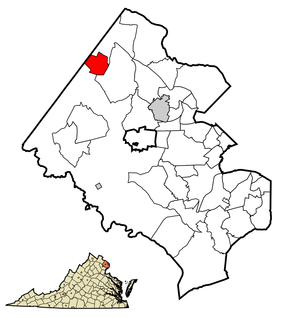 Locator map of Herndon
