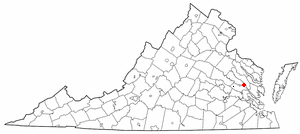 Locator map of West Point