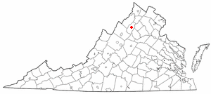 Locator map of Luray