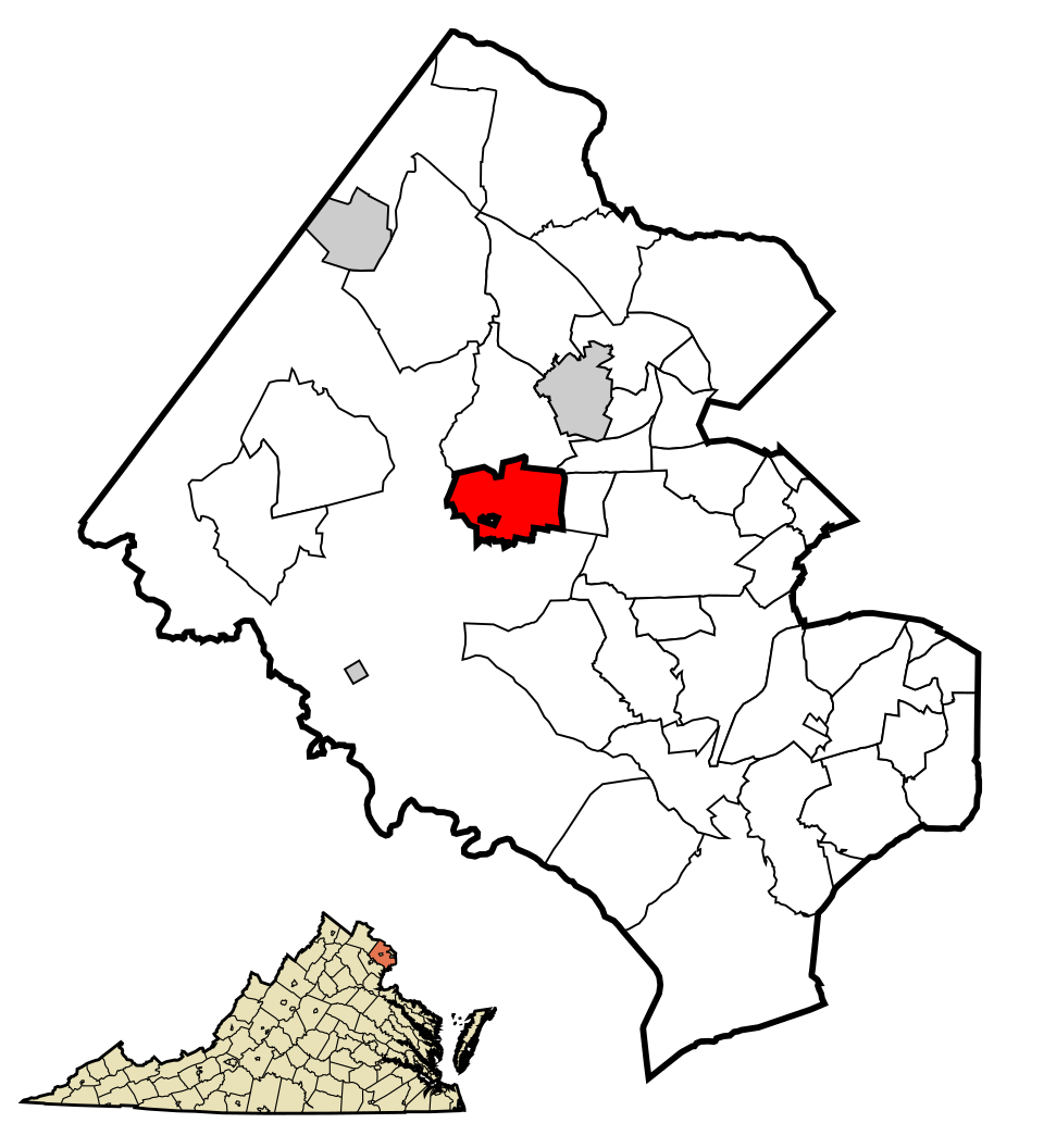 Locator map of Fairfax
