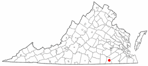 Locator map of Emporia