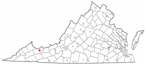 Locator map of Tazewell