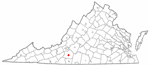 Locator map of Rocky Mount